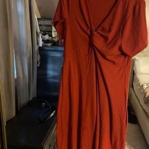 Burnt orange torrid dress